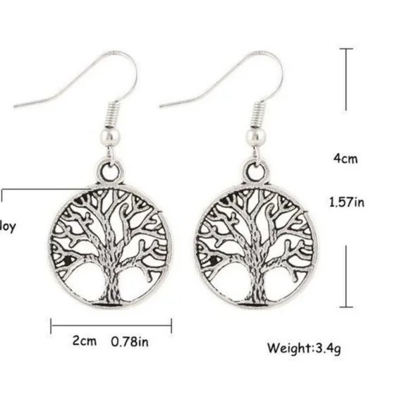 **NEW!! WILD WINDING TREE Antique Silver Forest Plants Nature TREE OF LIFE - Picture 2 of 2
